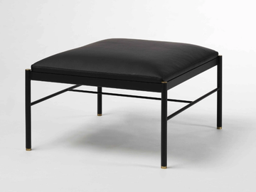 REST - Upholstered Eco-leather pouf by Ex.t - view 2