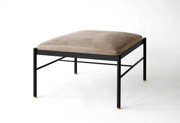 REST - Upholstered Eco-leather pouf by Ex.t - view 3