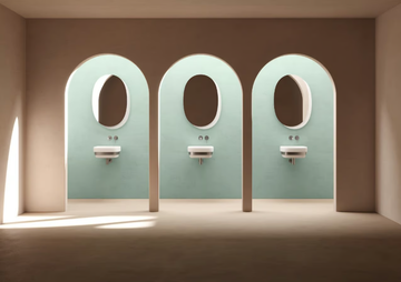 RIBBON - Wall-mounted square Livingtec® washbasin by Ex.t - view 3
