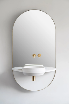 ARCO - Livingtec® console sink with mirror by Ex.t - view 3