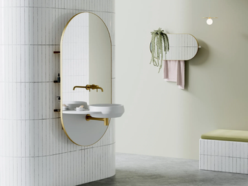 ARCO - Livingtec® console sink with mirror by Ex.t - view 2