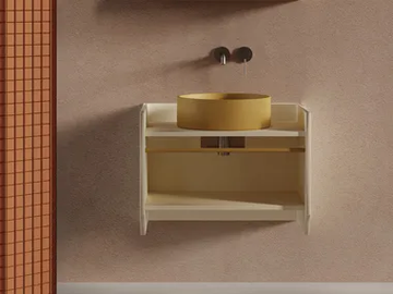 SWING - Single wall-mounted vanity unit with towel rail by Ex.t - view 2