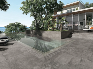 ÓPERA IRON - Porcelain stoneware flooring with concrete effect by Exagres - view 3
