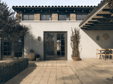 PORTLAND DAKAR - Porcelain stoneware outdoor floor tiles with terracotta effect by Exagres - view 2