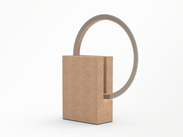 ICON SA - LED cork floor lamp by Exporlux - view 2