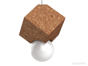 LOLIPOP SU - Cork pendant lamp by Exporlux - view 3