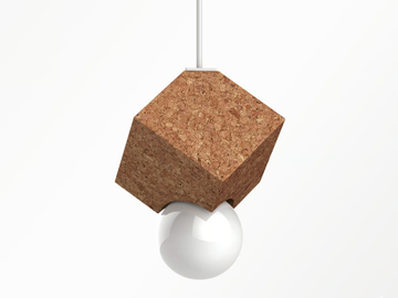 LOLIPOP SU - Cork pendant lamp by Exporlux - view 2