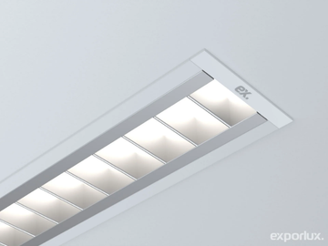 OFFICE EN - LED recessed aluminium ceiling lamp by Exporlux - view 3