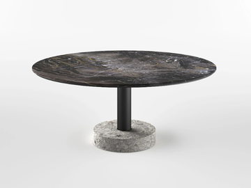 10TH BEAMS - Round marble table by Exteta - view 2