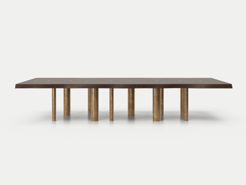 10TH JOINT - Rectangular mahogany garden table by Exteta - view 2