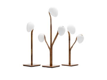 10TH THREE LIGHT - LED brass and polycarbonate floor lamp by Exteta - view 2