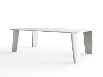 BISCUIT - Rectangular marble garden table by Exteta - view 2