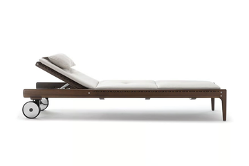 LEVANTE - Recliner mahogany sun lounger by Exteta - view 3
