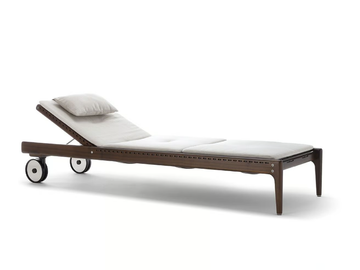 LEVANTE - Recliner mahogany sun lounger by Exteta - view 2