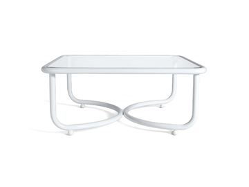 LOCUS SOLUS - Square Glass and Stainless Steel garden side table by Exteta - view 2