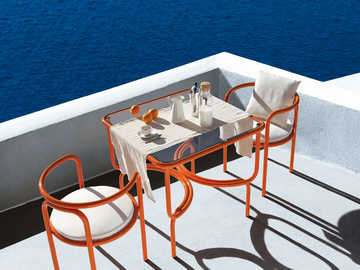 LOCUS SOLUS - Glass and Stainless Steel garden table by Exteta - view 3