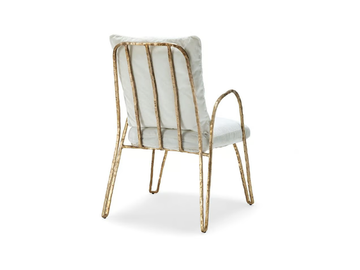 MOONLIGHT HIGH - Upholstered fabric garden chair by Exteta - view 3