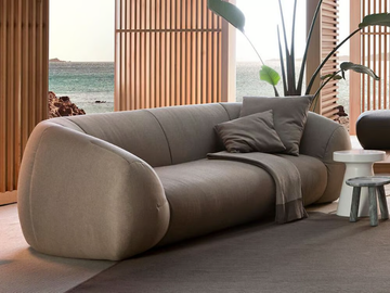 PALAU - 3 seater fabric garden sofa by Exteta - view 2