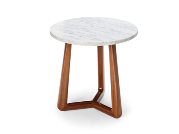 SUNSET - Round Carrara marble coffee table by Exteta - view 2