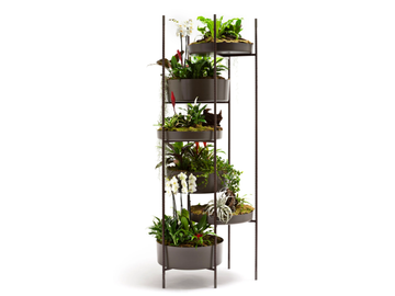 VERTICAL GARDEN - High stainless steel plant pot by Exteta - view 3