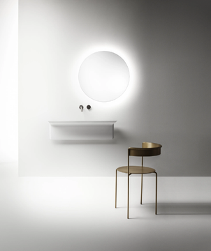 ALA - Wall-mounted Cristalplant® Biobased washbasin by FALPER - view 3