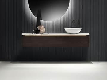 EDGE - Single wall-mounted vanity unit with drawers by FALPER - view 2