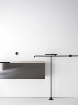 MA - Wall-mounted solid wood and Cristalplant® vanity unit by FALPER - view 3