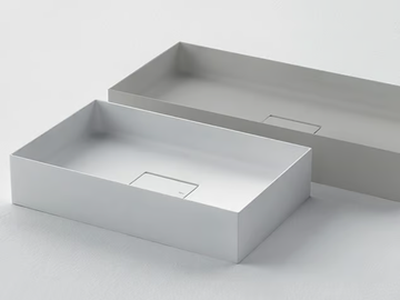 QUATTRO.ZERO – D8J - Rectangular Ceramilux® washbasin by FALPER - view 2