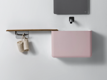 BAULETTO - Rectangular wall-mounted Ceramilux® handrinse basin by FALPER - view 2