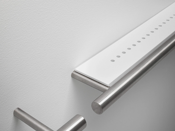 CILINDRO - Stainless steel towel rack / bathroom wall shelf by FALPER - view 2