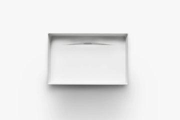 FONTANA WF1 - Countertop rectangular Cristalplant® washbasin by FALPER - view 3