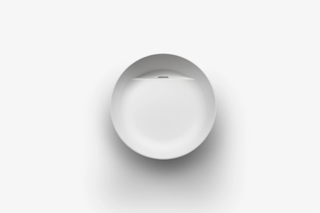 FONTANA WF2 - Countertop round Cristalplant® washbasin by FALPER - view 3