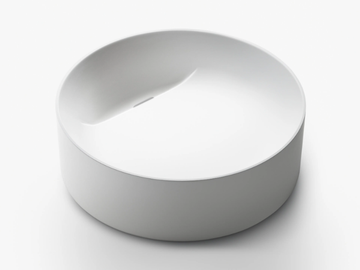 FONTANA WF2 - Countertop round Cristalplant® washbasin by FALPER - view 2