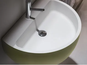 BOWL - Wall-mounted Ceramilux® washbasin by FALPER - view 2