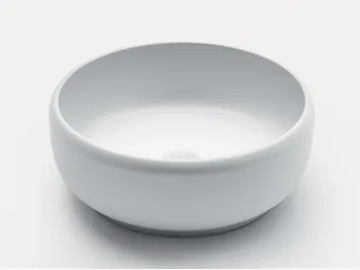 HOMEY WD1 - Countertop round Cristalplant® washbasin by FALPER - view 2