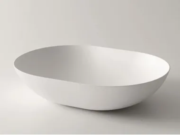 CIOTOLA 60 - Countertop oval Ceramilux® washbasin by FALPER - view 2