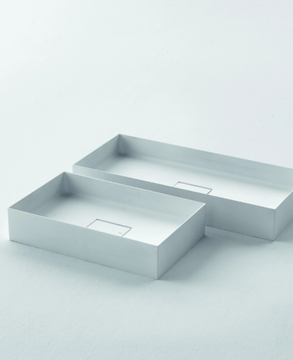 QUATTRO.ZERO – D8J - Rectangular Ceramilux® washbasin by FALPER - view 3