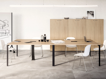 FRAMEWORK 2.0 - Rectangular meeting table by FANTONI - view 2