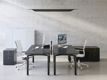 MÈTA - Rectangular wooden workstation desk by FANTONI - view 2