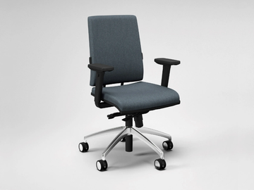 ZERO7 ELEGANT - Fabric office chair with armrests with 5-Spoke base by FANTONI - view 2