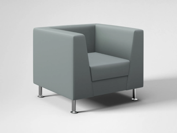 NAXOS ELITE - Leather armchair with armrests by FANTONI - view 2