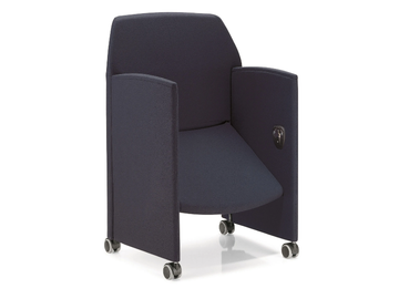 PAPILLON - Folding fabric training chair with armrests by FANTONI - view 3