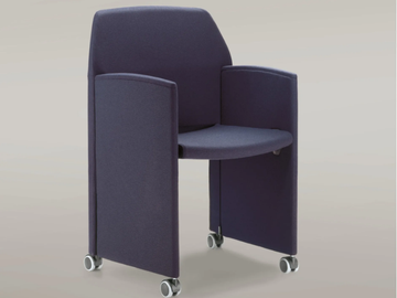 PAPILLON - Folding fabric training chair with armrests by FANTONI - view 2