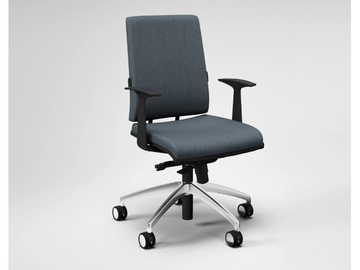 ZERO7 ELEGANT - Fabric office chair with armrests with 5-Spoke base by FANTONI - view 3
