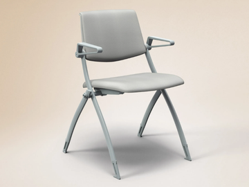 ZERO9 - Stackable folding fabric training chair with armrests by FANTONI - view 2