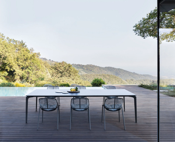 ALLSIZE - Rectangular porcelain stoneware garden table by FAST - view 3