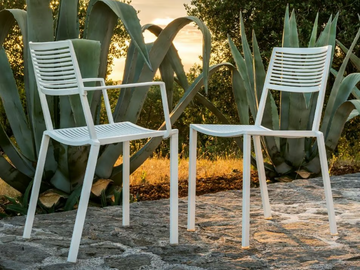 EASY - Stackable aluminium chair by FAST - view 3