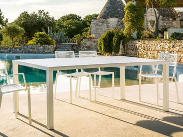 EASY - Rectangular aluminium garden table by FAST - view 3