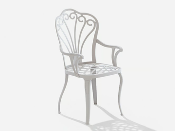 ARMONIA - Aluminium garden chair with armrests by FAST - view 2