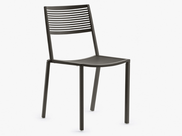 EASY - Stackable aluminium chair by FAST - view 2